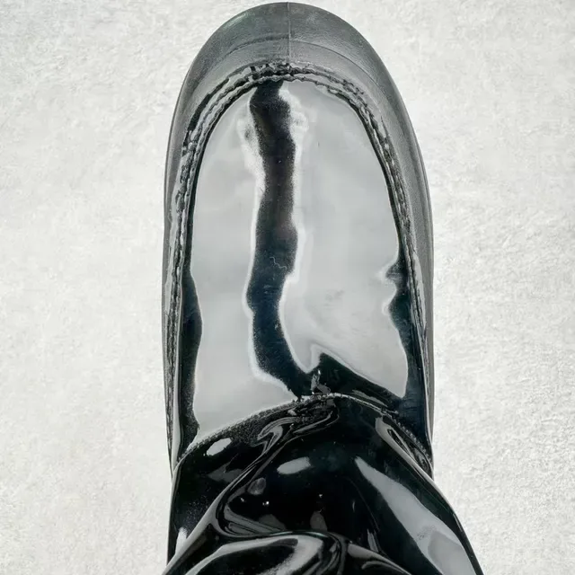 UGG Tasman-Style Glossy Black Snow Boots 4
