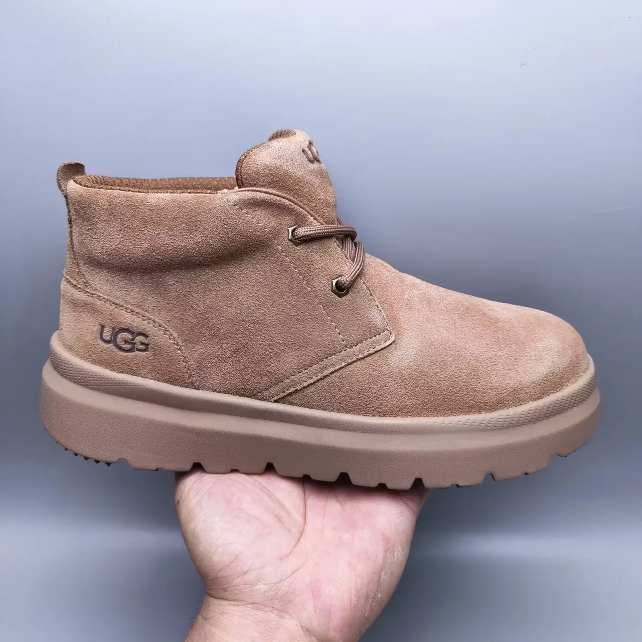 UGG Tasman Tan Suede Lace-Up Ankle Boots 5