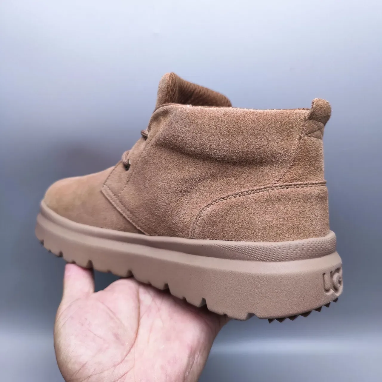 UGG Tasman Tan Suede Lace-Up Ankle Boots 7