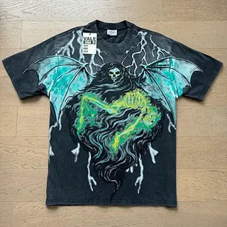 Camiseta gráfica preta desgastada Vale Forever Valley Dreams 2