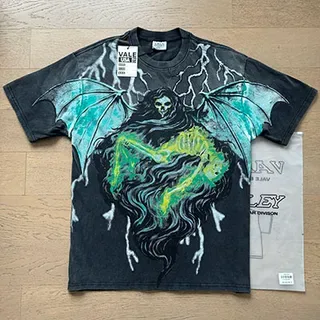 Camiseta gráfica preta desgastada Vale Forever Valley Dreams 3
