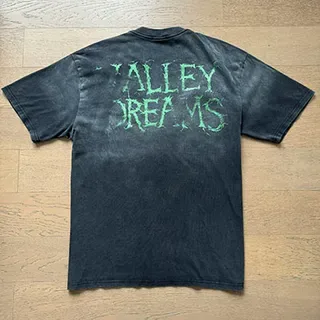 Camiseta gráfica preta desgastada Vale Forever Valley Dreams 4