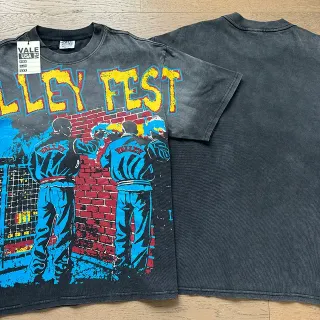 Vale Forever Valley Fest 酸洗印花T恤