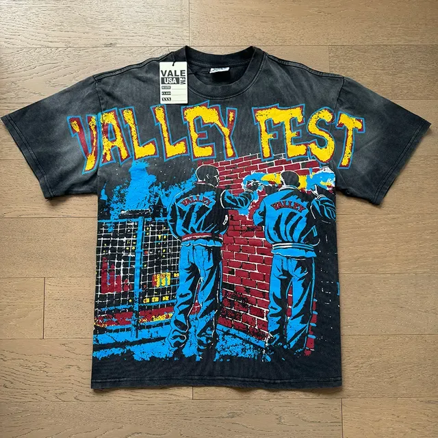 Vale Forever Valley Fest Acid-Washed Graphic T-Shirt 3