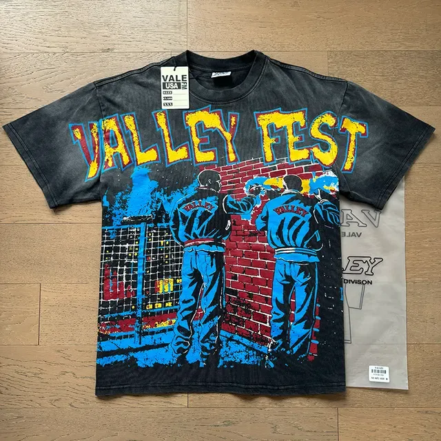 Vale Forever Valley Fest Acid-Washed Graphic T-Shirt 4