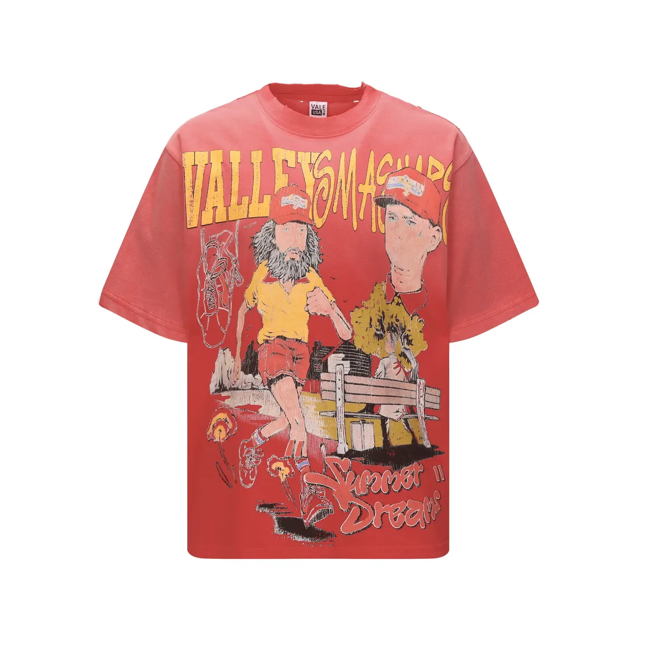 تي شيرت أوفرسايز جرافيك Vale Forever Valley Smashers Summer Dreams 7