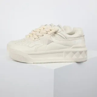 Valentino Rockstud 单色皮革平台生活方式运动鞋