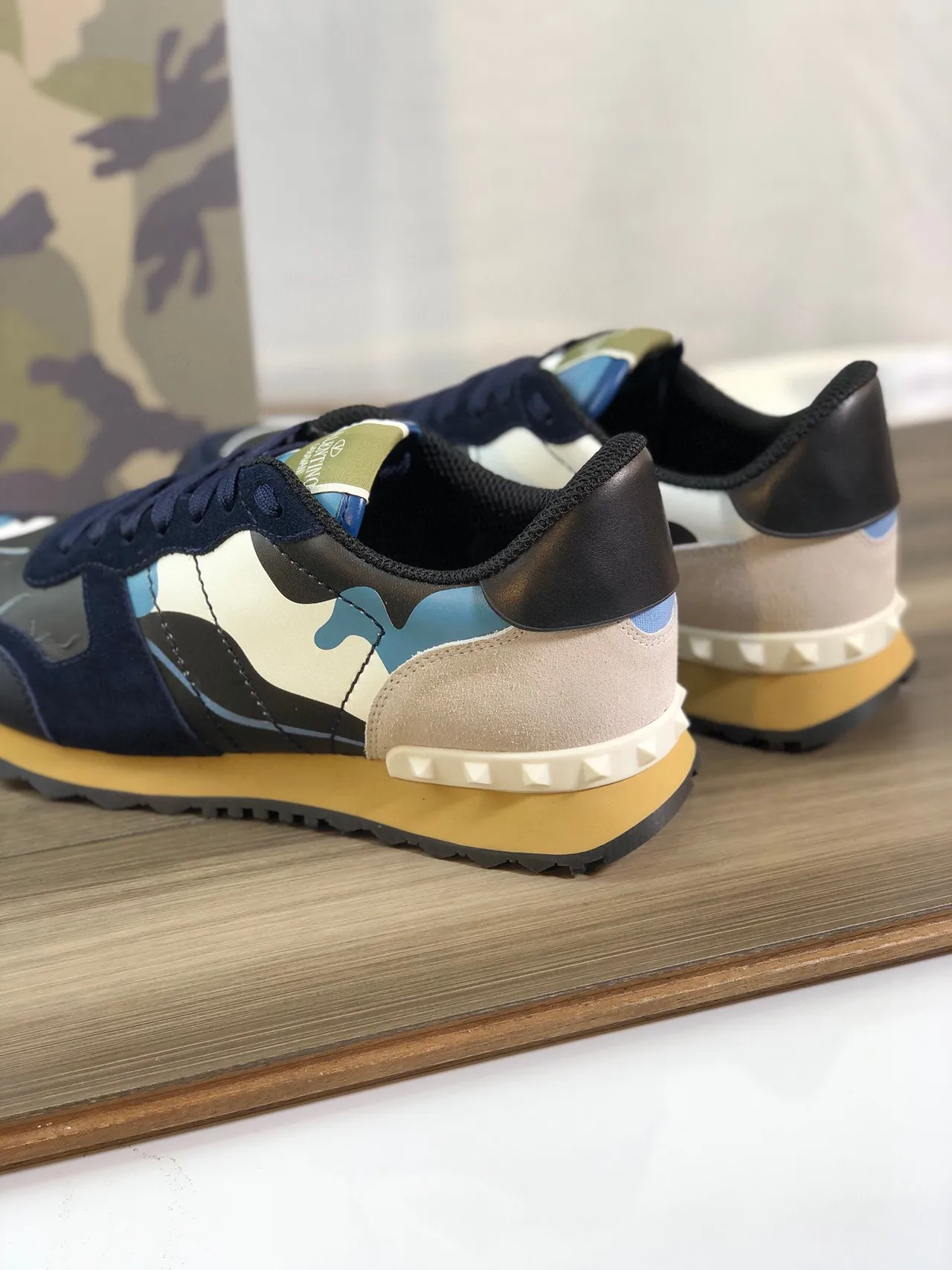 Valentino Camuflaje Urbano Azul marino Multicolor Zapatillas Estilo de vida 2