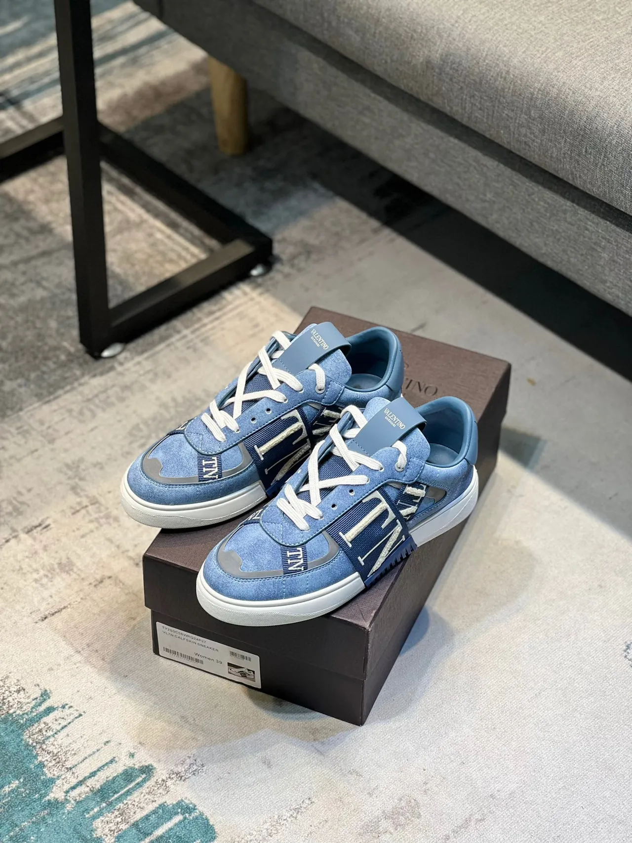 Valentino VLTN Tênis Lifestyle com Alça de Denim 7