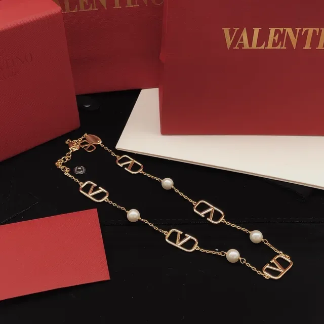 Collier Valentino VLTN Logo Chaîne de Perles 5