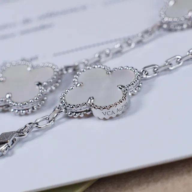 Van Cleef & Arpels Alhambra Cinq motif Mère-de-perle Bracelet 4