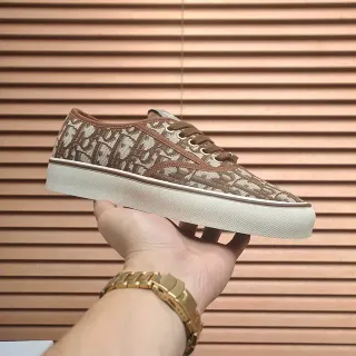 Vans Era Monogram Canvas Brown Beige Skateboard Shoes