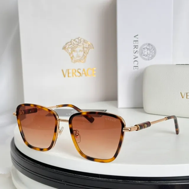 Versace Chain Reaction Black and Gold Optical Glasses 8