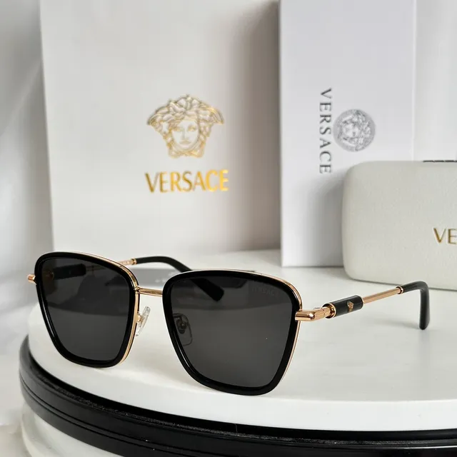 Versace Chain Reaction Black and Gold Optical Glasses 9