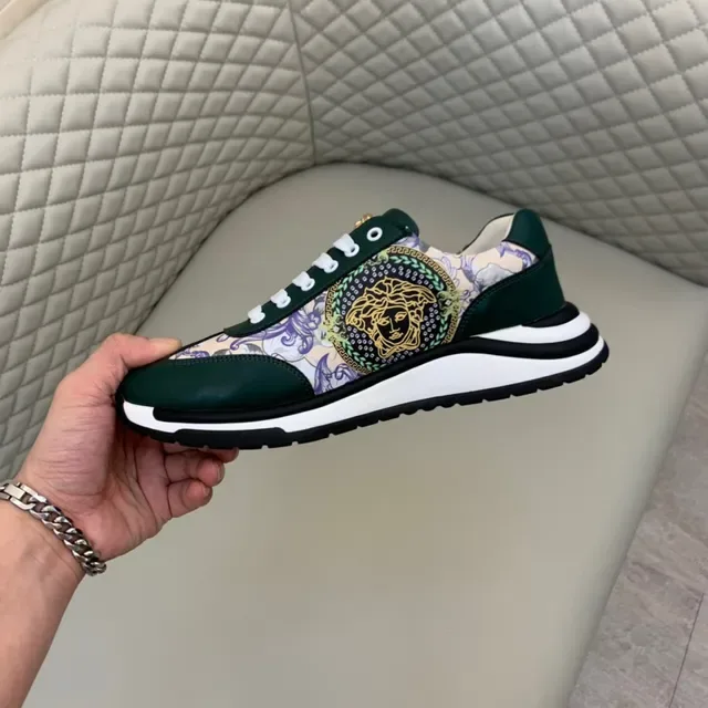 Versace Chain Reaction Medusa Print Vert Chaussures Lifestyle 4