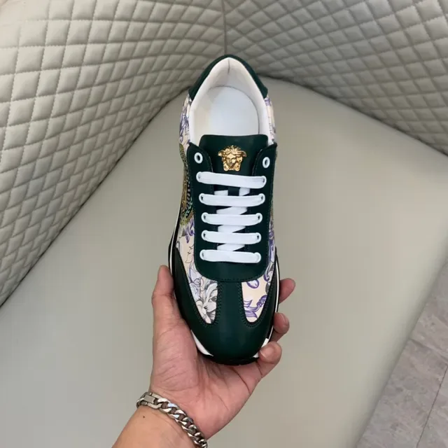 Versace Chain Reaction Medusa Print Vert Chaussures Lifestyle 5