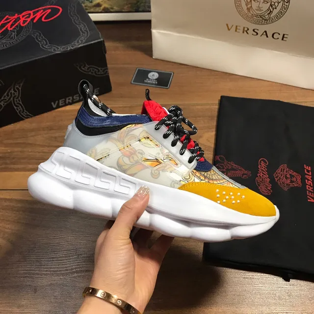 Versace Chain Reaction Multicolor Chunky Sneakers 4