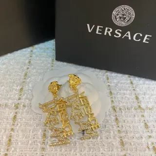 Versace Logo 字母 Medusa 头 耳环