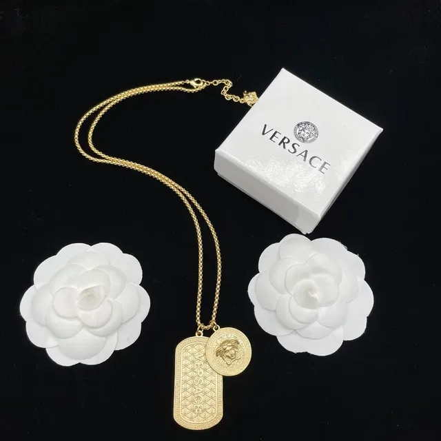 Collier à double pendentif Versace Medusa et Greca Dog Tag 5