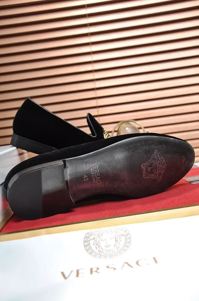 Mocassins Versace Medusa de Terciopelo Bordados 3