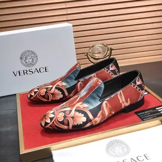Versace Odissea Mocassins imprimés floraux baroques à chaîne