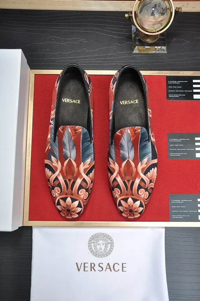 Versace Odissea Mocassins imprimés floraux baroques à chaîne 5