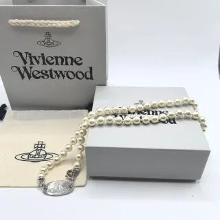 Vivienne Westwood Orb Pearl Strand Necklace