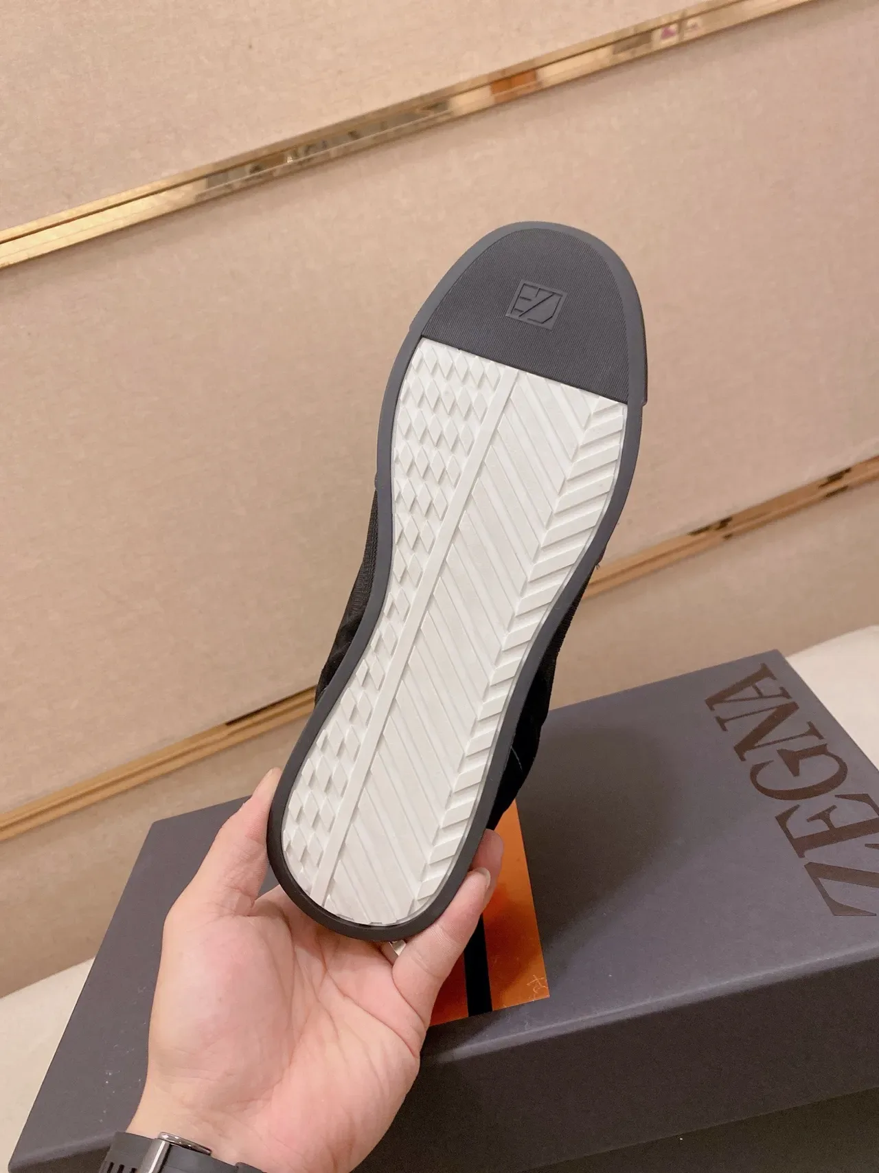 Zegna Blue Mesh and Smooth Panel Lifestyle Sneaker 9