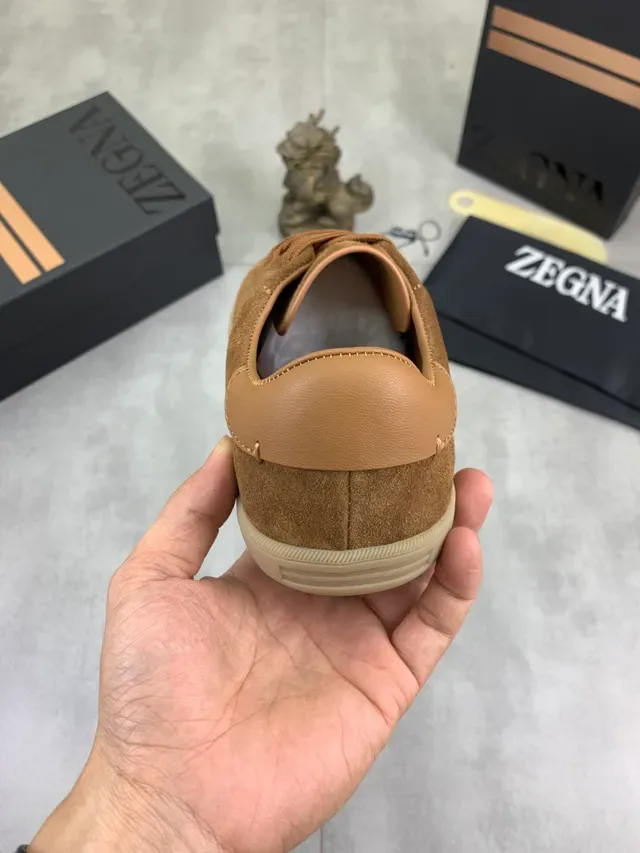 Zegna Suede Low-Top Lifestyle Sneaker 4