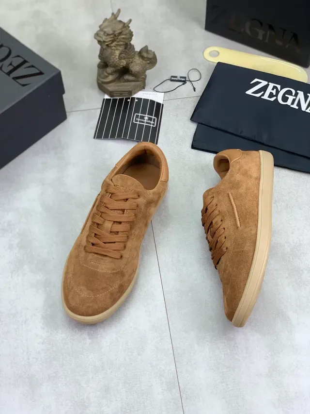 Zegna Suede Low-Top Lifestyle Sneaker 6