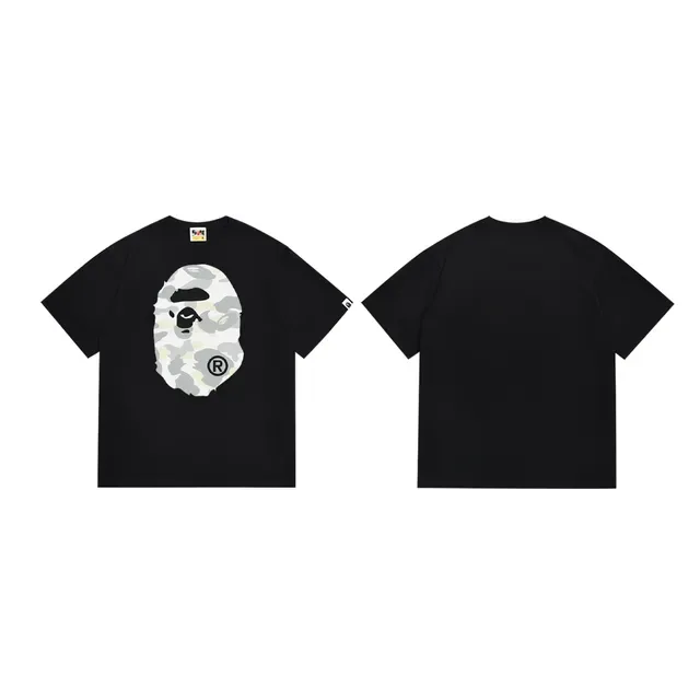 A Bathing Ape ABC Camo Ape Head Black T-Shirt 3