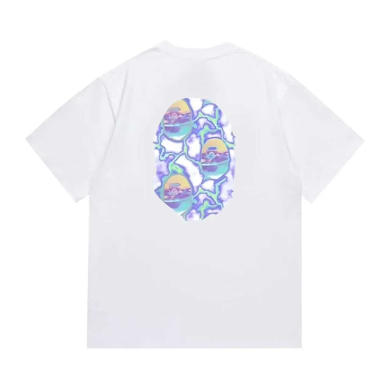 A Bathing Ape Ape Head Iridescent Graphic T-Shirt 3