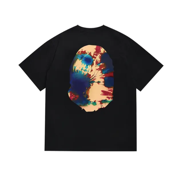 A Bathing Ape Ape Head Multicolor Abstract Print T-Shirt 5