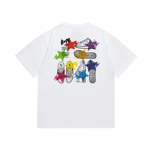 A Bathing Ape BAPE STA Graphic Print Black T-Shirt 5