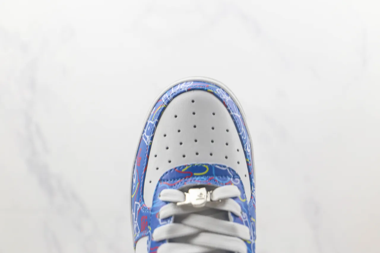 A Bathing Ape BAPE STA Multicolor Line-Art Print Lifestyle Sneakers 6