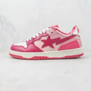 A Bathing Ape BAPE STA Pink Star Lightning Bolt Lifestyle Sneakers