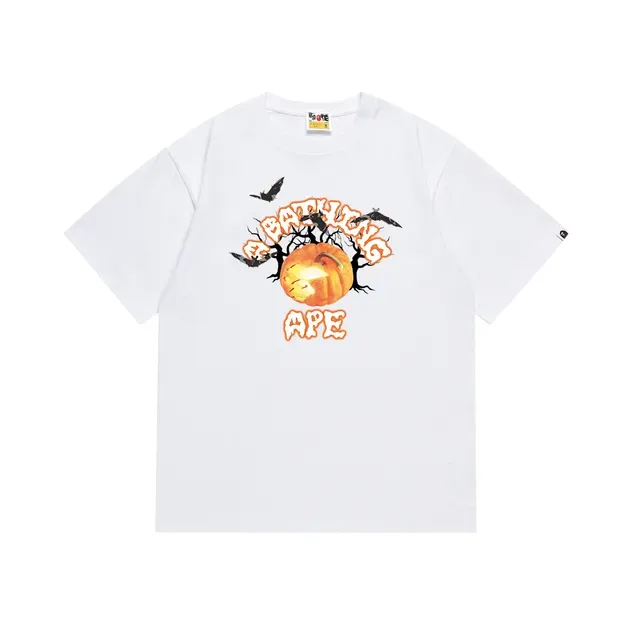 A Bathing Ape पंपकिन हैलोवीन ग्राफिक टी-शर्ट 2