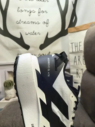 Adidas Adizero Evo SL ATR chaussures de course blanches et noires 3