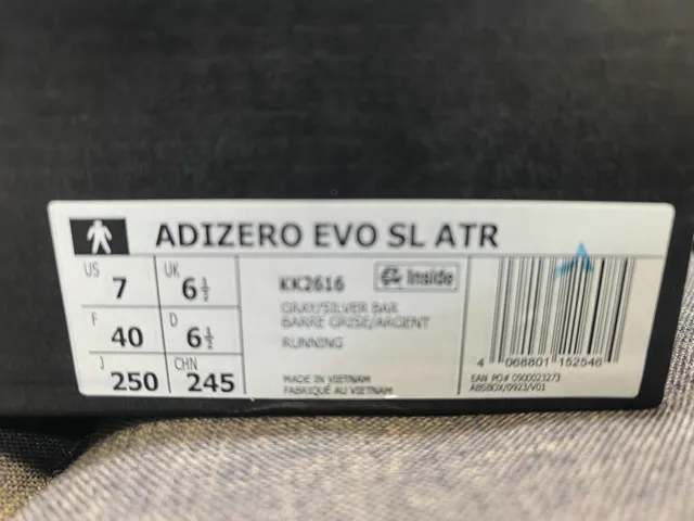 Adidas Adizero Evo Slatr Black White Running Shoes 2