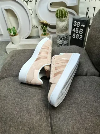 Adidas Beige Brown Low-Top Suede Upper Lifestyle Sneakers 6