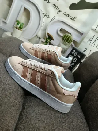 Adidas Beige Brown Low-Top Suede Upper Lifestyle Sneakers 7