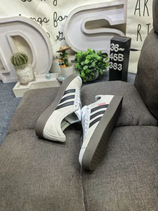 Adidas Beige Brown Low-Top Three-Stripe Side Panel Lifestyle Sneakers 16