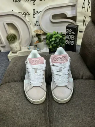 Adidas Beige Pink Low-Top Three-Stripe Lifestyle Sneakers 20