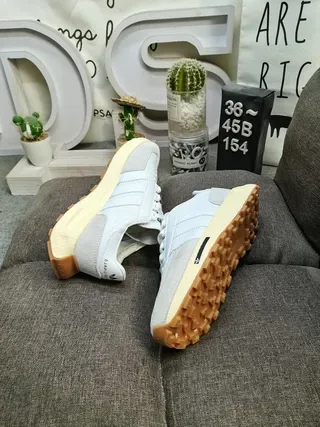 Adidas Black Beige Retro Low-Top Suede-Textile Upper Lifestyle Sneakers 16