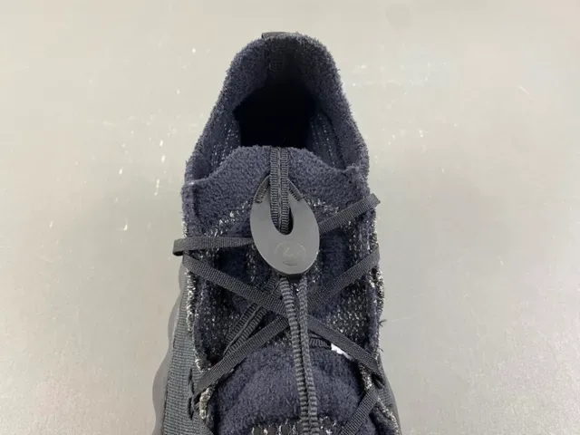 Adidas Black Gray Knit Upper Integrated Lacing Lifestyle Sneakers 6