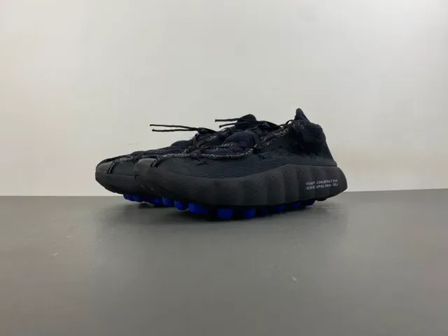 Adidas Black Gray Knit Upper Integrated Lacing Lifestyle Sneakers 9