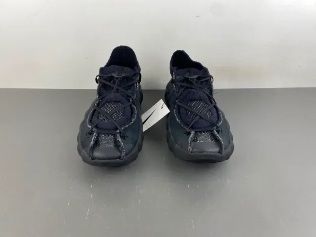 Adidas Black Gray Knit Upper Integrated Lacing Lifestyle Sneakers 10