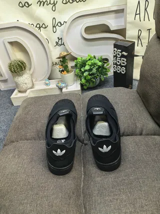 Adidas Black Slip-On Elastic Strap Lifestyle Sneakers 8