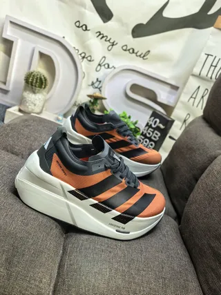 Adidas Black White Engineered Mesh Upper Asymmetric Lacing Running Shoes 9