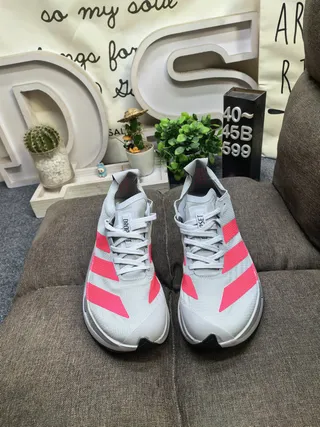 Adidas Black White Engineered Mesh Upper Asymmetric Lacing Running Shoes 20